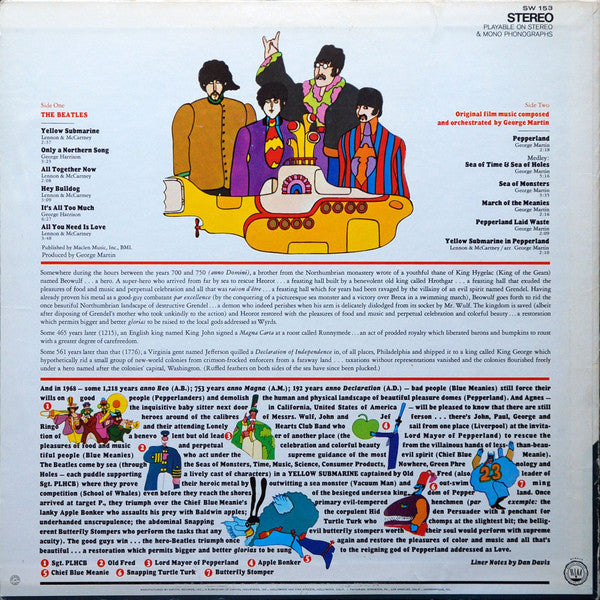 The Beatles : Yellow Submarine (LP, Album, RE, Los)