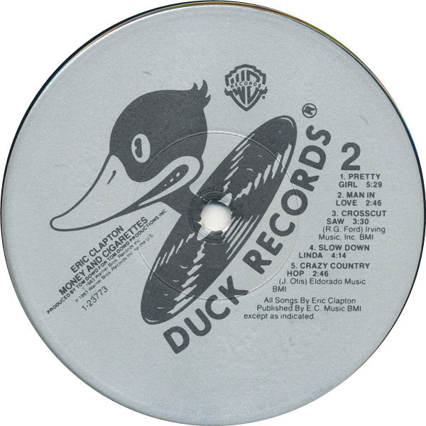 Eric Clapton : Money And Cigarettes (LP, Album, Win)