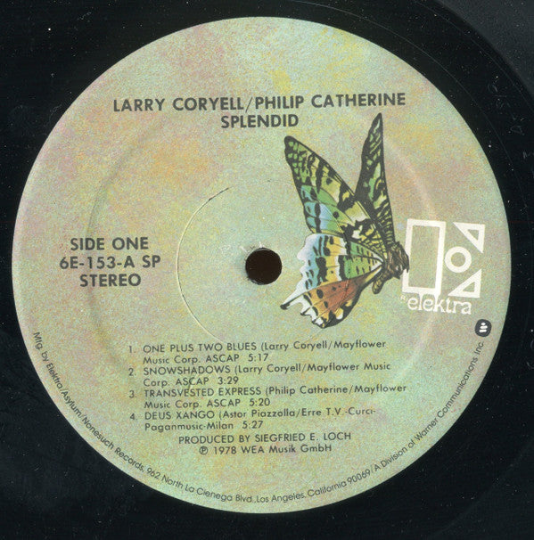 Coryell* / Catherine* : Splendid (LP, Album, Spe)