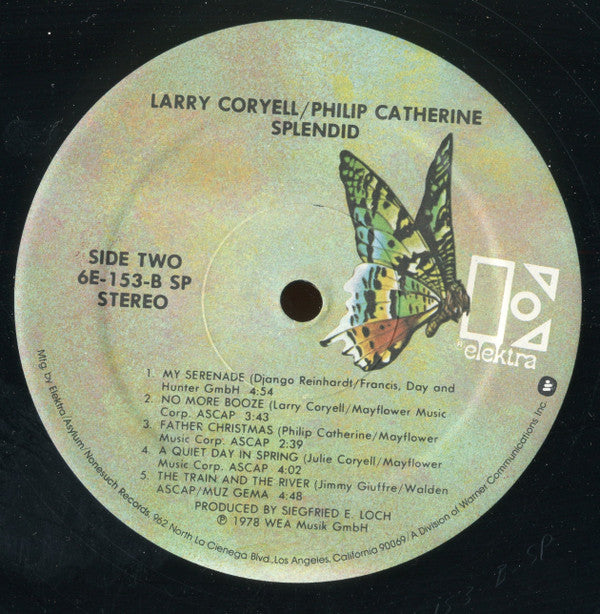 Coryell* / Catherine* : Splendid (LP, Album, Spe)