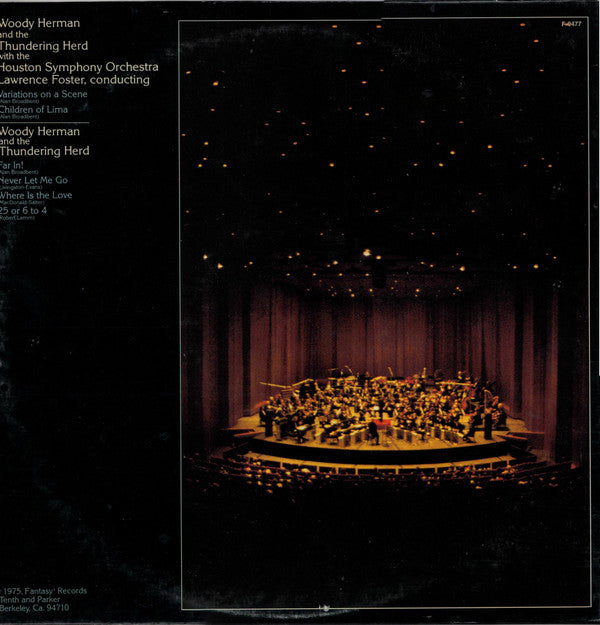 Woody Herman And The Thundering Herd With The Houston Symphony Orchestra* : Children Of Lima (LP, Album, Gat)
