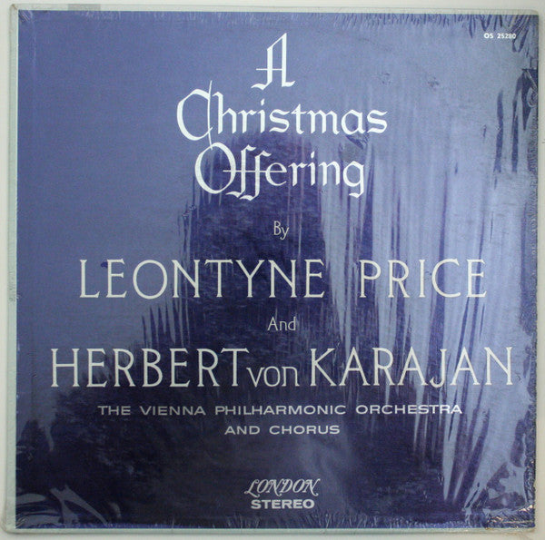 Leontyne Price And Herbert von Karajan, The Vienna Philharmonic Orchestra And Chorus* : A Christmas Offering (LP, Album, Blu)