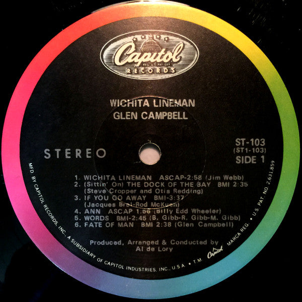 Glen Campbell : Wichita Lineman (LP, Album, RE, Scr)