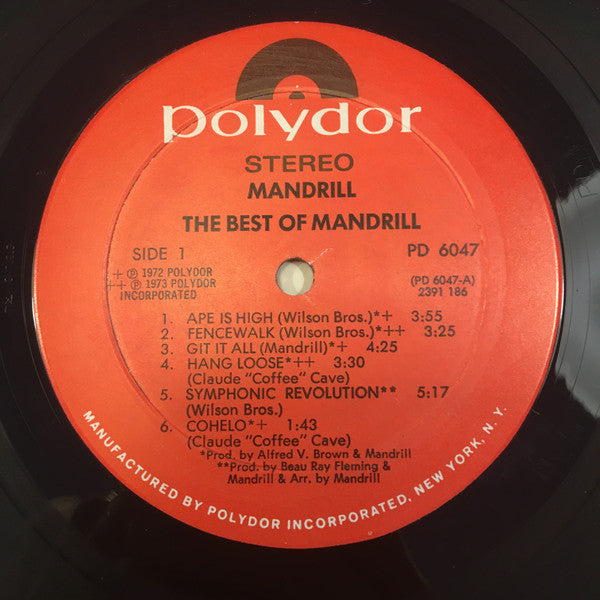 Mandrill : The Best Of Mandrill (LP, Comp, Mon)
