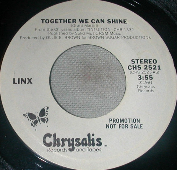 Linx : Together We Can Shine (7", Promo)