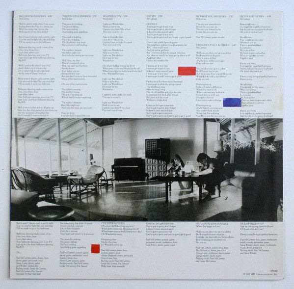 Paul McCartney : Tug Of War (LP, Album, Car)