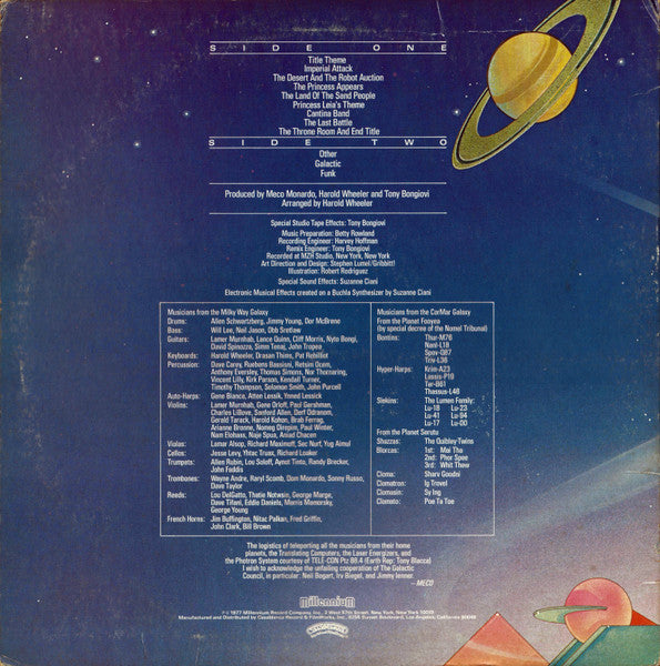 Meco* : Music Inspired By Star Wars And Other Galactic Funk (LP, Album, Ter)