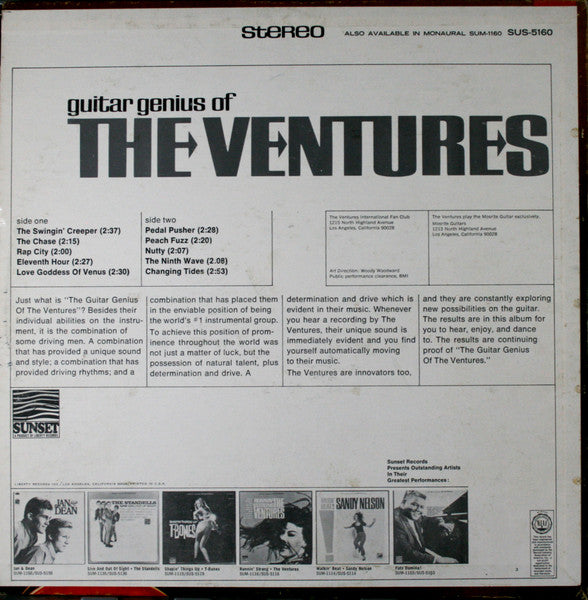 The Ventures : Guitar Genius Of The Ventures (LP, Comp)