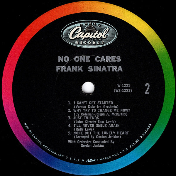 Frank Sinatra : No One Cares (LP, Album, Mono, RE)