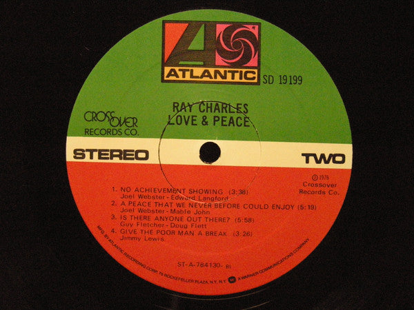 Ray Charles : Love & Peace (LP, Album, RI)