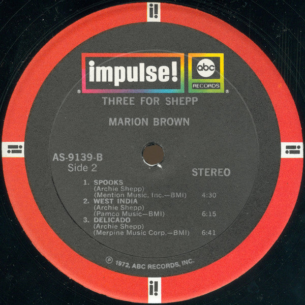 Marion Brown : Three For Shepp (LP, Album, RE)