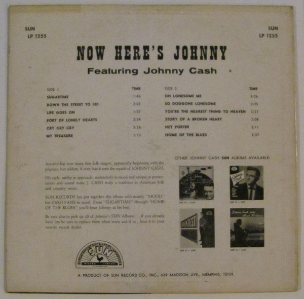 Johnny Cash : Now Here's Johnny Cash (LP, Album)