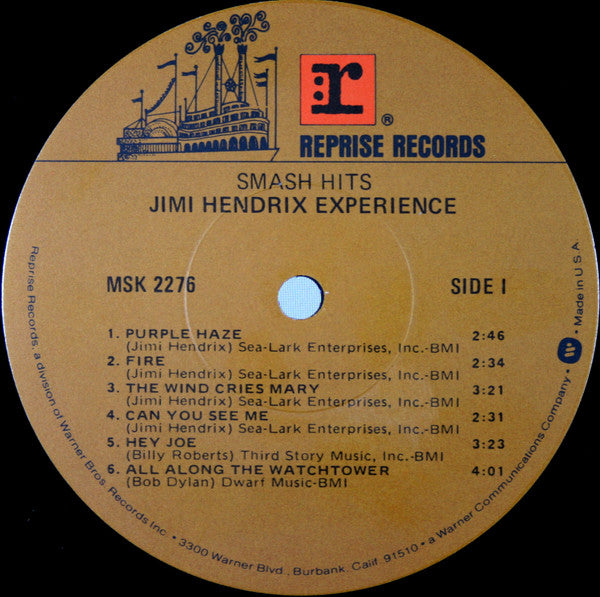 Jimi Hendrix Experience* : Smash Hits (LP, Comp, RE, Jac)