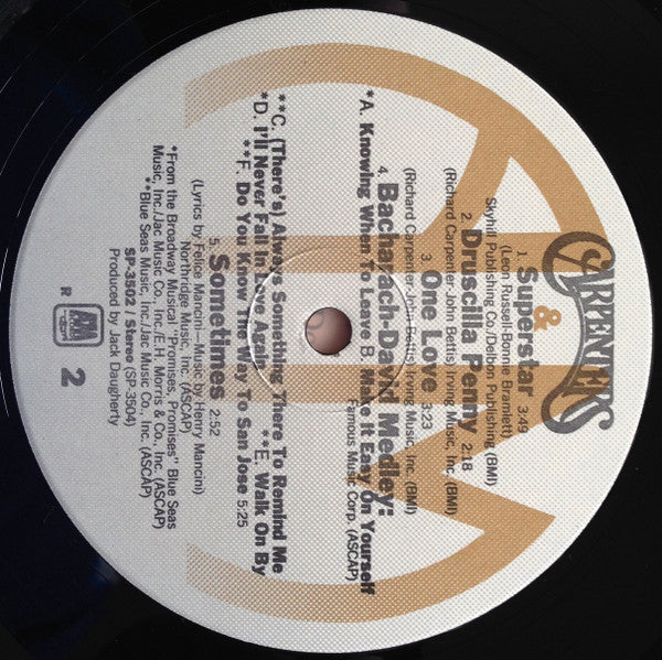 Carpenters : Carpenters (LP, Album, RE)