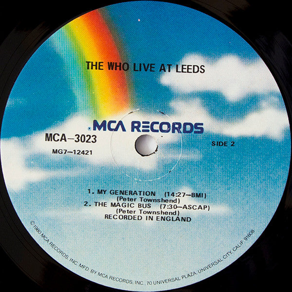 The Who : Live At Leeds (LP, Album, RE)