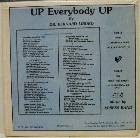 Dr. Bernard Liburd : Up Everybody Up (LP, Album)