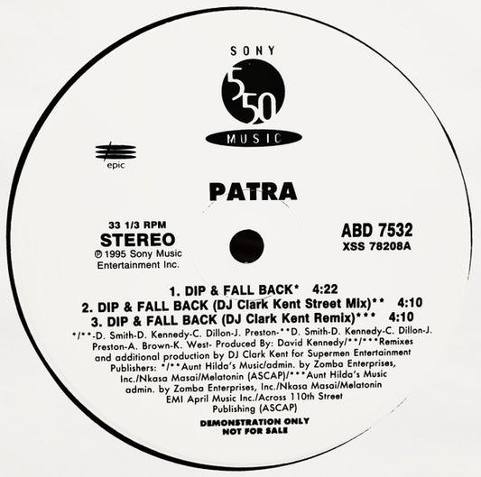 Patra : Dip & Fall Back / Banana (12", Promo)