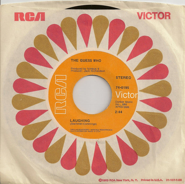 The Guess Who : Laughing / Undun (7", Single, Roc)