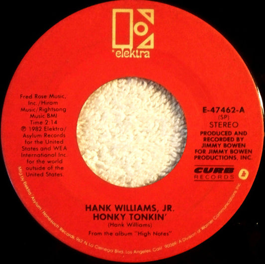 Hank Williams, Jr.* : Honky Tonkin' (7", Spe)