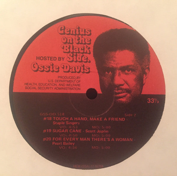 Various : Genius On The Black Side Hosted By Ossie Davis: Shows #14-26 (2xLP, Transcription, Gat)