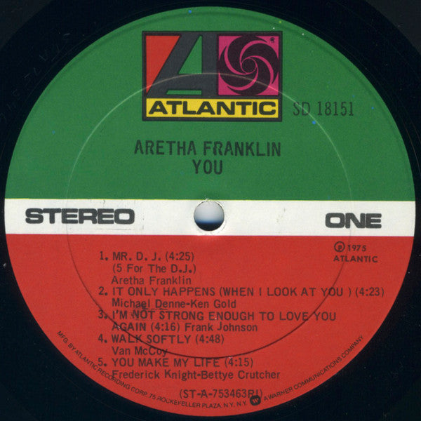 Aretha Franklin : You (LP, Album, RI)