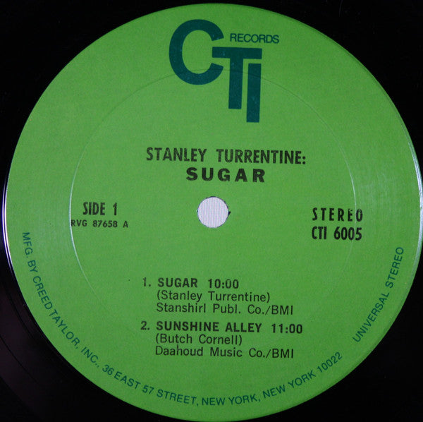 Stanley Turrentine : Sugar (LP, Album, Pit)