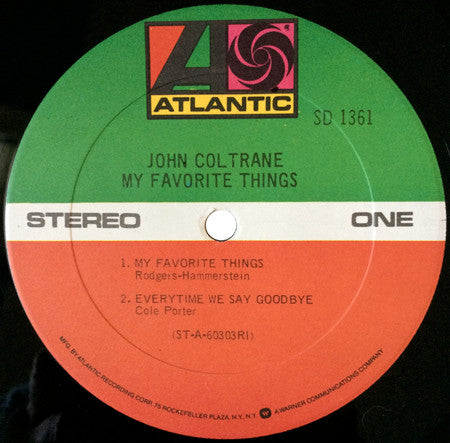 John Coltrane : My Favorite Things (LP, Album, RE)