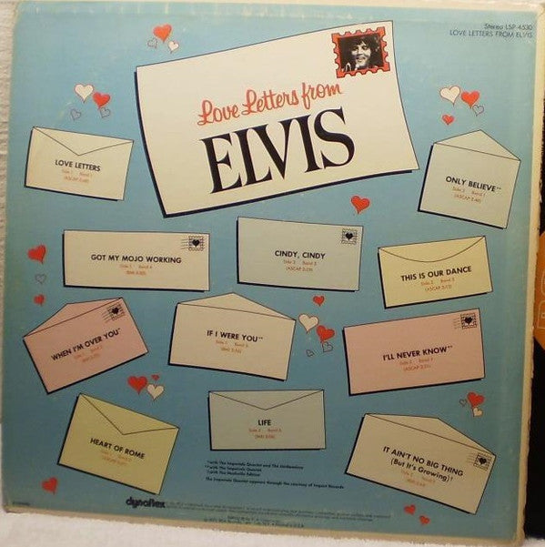 Elvis* : Love Letters From Elvis (LP, Album, Ora)