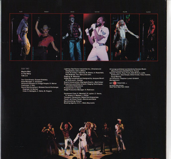 Village People : Live And Sleazy (2xLP, Album, 73 )