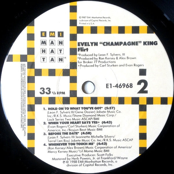 Evelyn "Champagne" King* : Flirt (LP, Album)