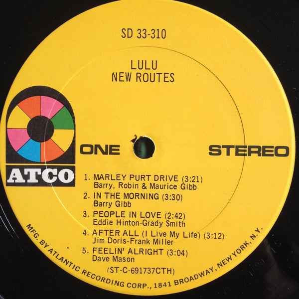 Lulu : New Routes (LP, Album, CTH)