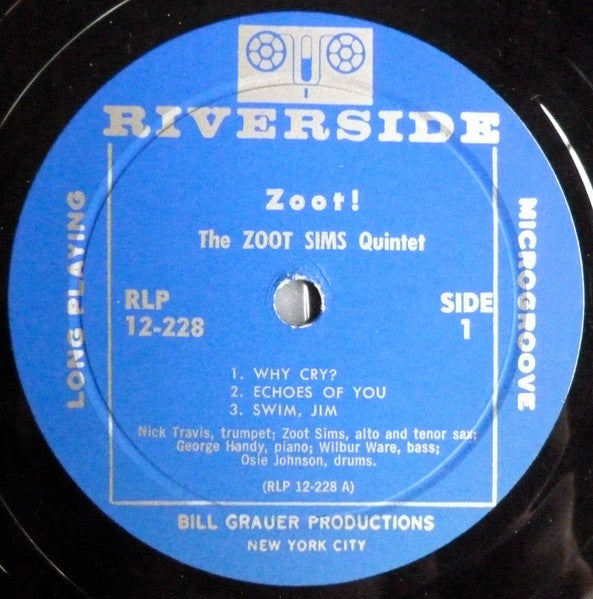 The Zoot Sims Quintet : Zoot! (LP, Album, Mono, RP)