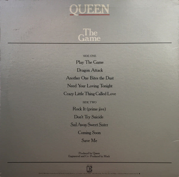 Queen : The Game (LP, Album, Mon)