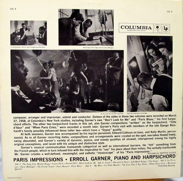 Erroll Garner : Paris Impressions (2xLP, Album, Mono, Promo)