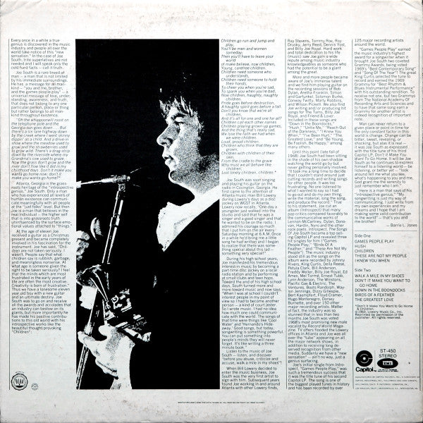 Joe South : Joe South's Greatest Hits Vol. I (LP, Comp, Club, Cap)