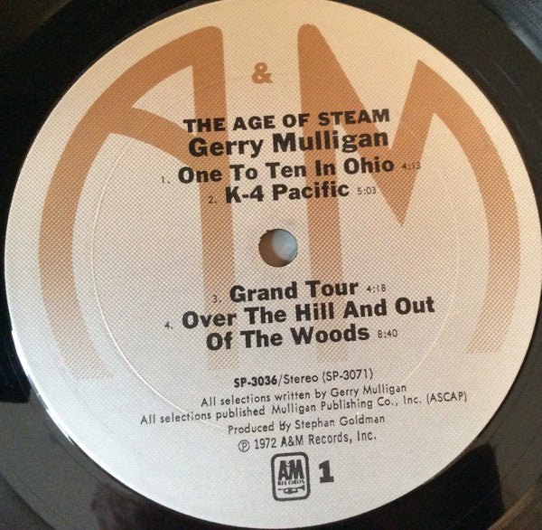 Gerry Mulligan : The Age Of Steam (LP, Album, RE)