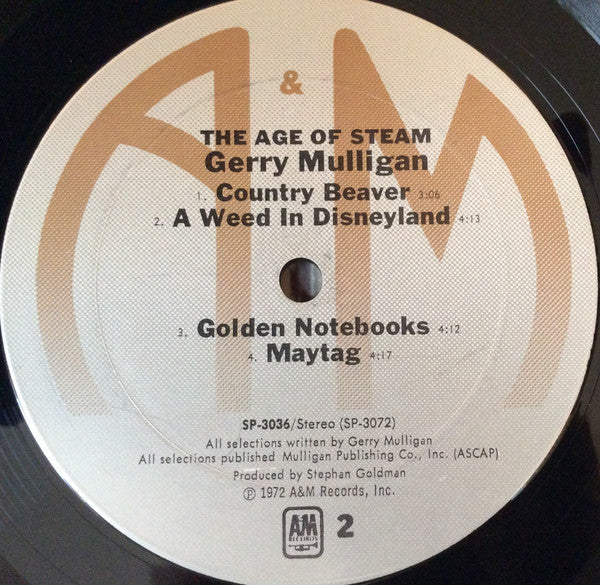Gerry Mulligan : The Age Of Steam (LP, Album, RE)