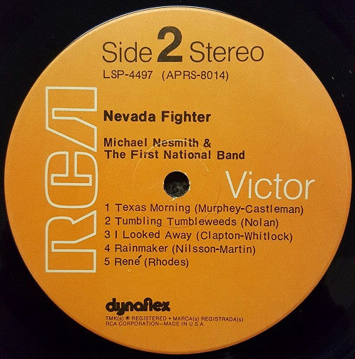 Michael Nesmith & The First National Band : Nevada Fighter (LP, Album, Roc)