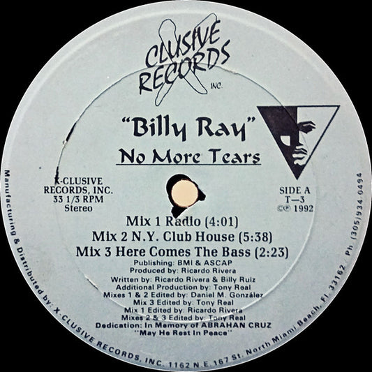 Billy Ray (3) : No More Tears (12")