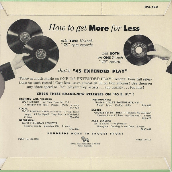 Tony Martin (3) : Continental Hits (7", EP, Comp)