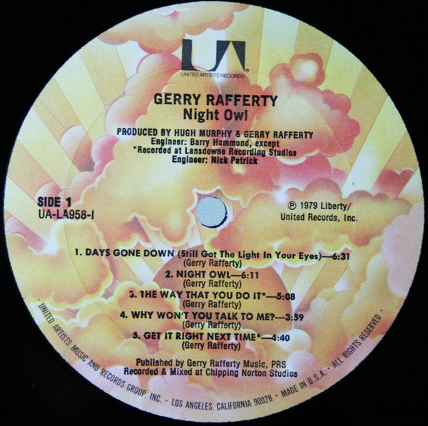Gerry Rafferty : Night Owl (LP, Album, All)