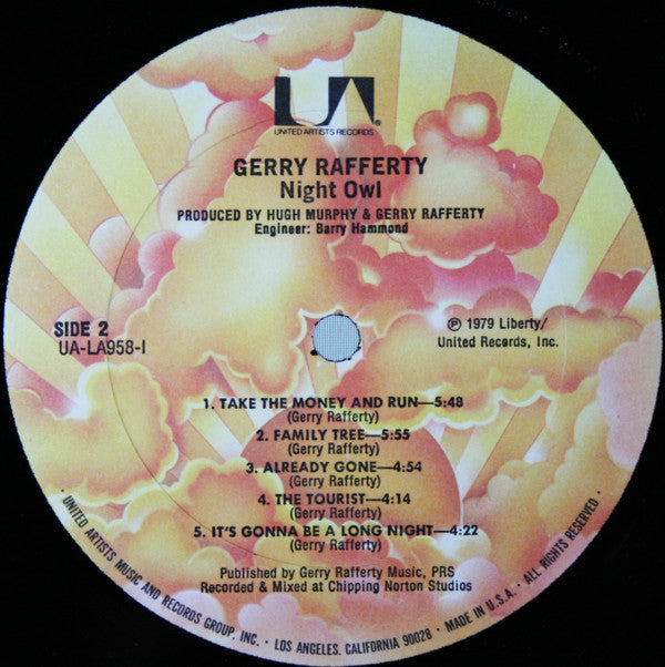 Gerry Rafferty : Night Owl (LP, Album, All)