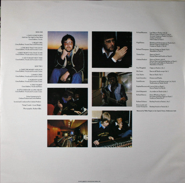 Gerry Rafferty : Night Owl (LP, Album, All)