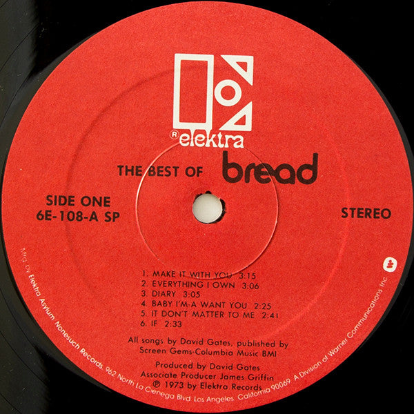 Bread : The Best Of Bread (LP, Comp, RE, SP )