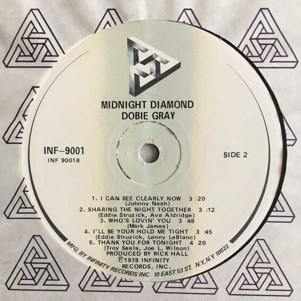 Dobie Gray : Midnight Diamond (LP, Album, Glo)