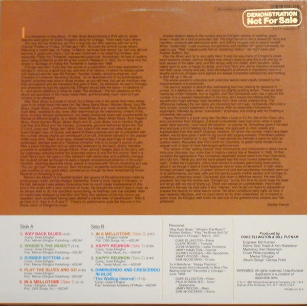 Duke Ellington : Happy Reunion (LP, Album, Promo)