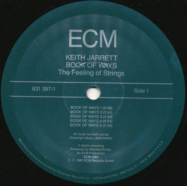 Keith Jarrett : Book Of Ways (2xLP, Gat)