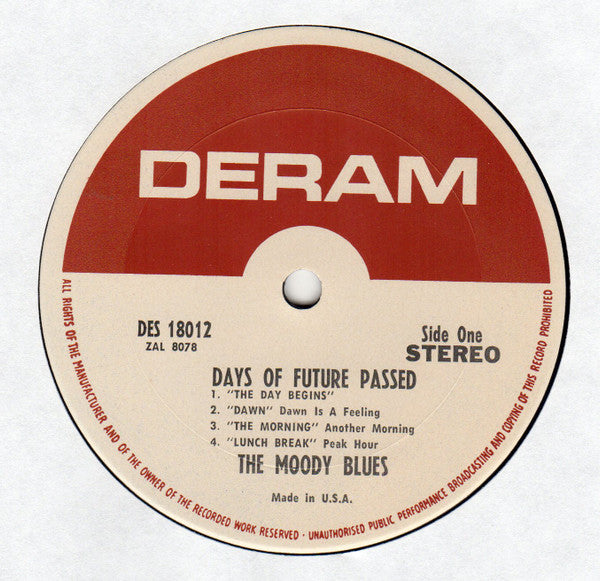 The Moody Blues With The London Festival Orchestra Conducted By Peter Knight (5) : Days Of Future Passed (LP, Album, Ter)