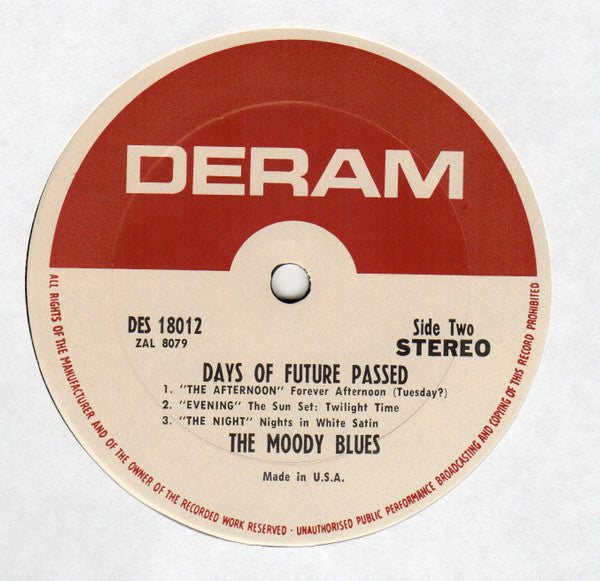 The Moody Blues With The London Festival Orchestra Conducted By Peter Knight (5) : Days Of Future Passed (LP, Album, Ter)