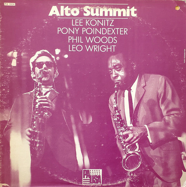 Lee Konitz / Pony Poindexter / Phil Woods / Leo Wright : Alto Summit (LP, Album)